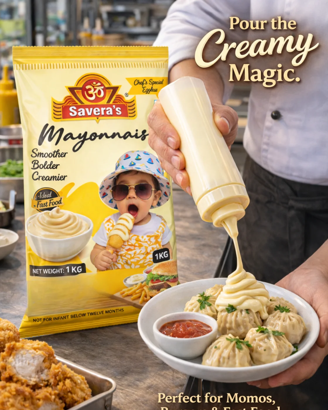Mayonnaise (Eggless) 1kg view 3